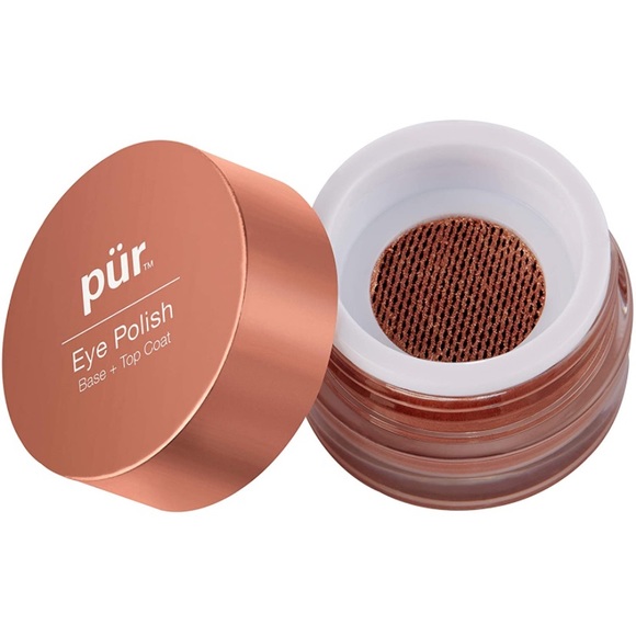 NIB PÜR EYE POLISH EYESHADOW BASE + TOP COAT SILK COPPER NEUTRAL METALLIC FULLSZ - Picture 1 of 16